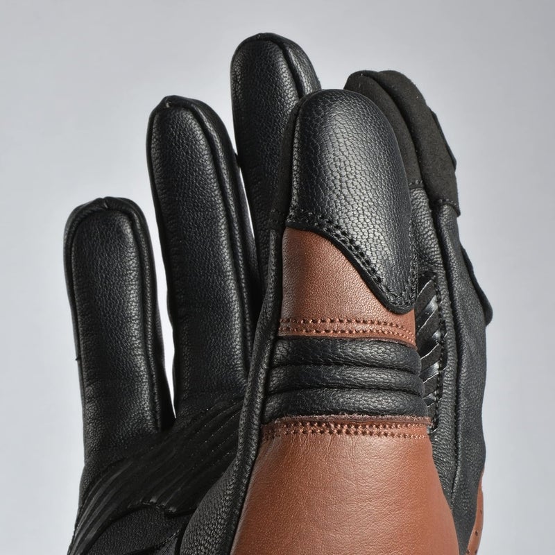 JAG J.A.G. Motorcycle Gloves - Premium Leather Perforated Motorcycle Gloves for Men with Knuckle Protection | Touchscreen Motorbike Riding Gloves - Image 5